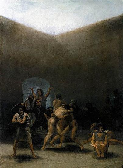 Francisco de Goya The Yard of a Madhouse Spain oil painting art